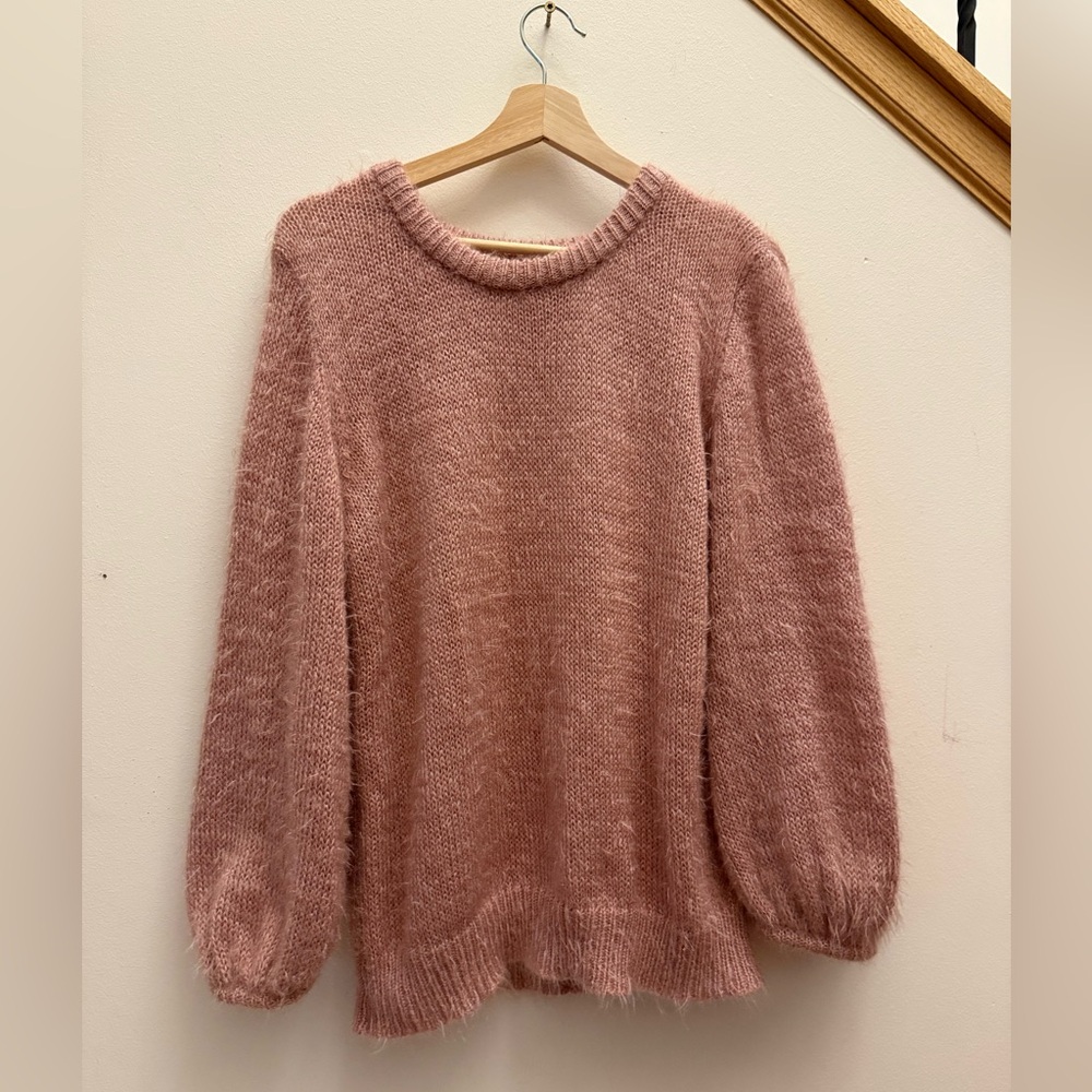 Pink Fuzzy Sweater